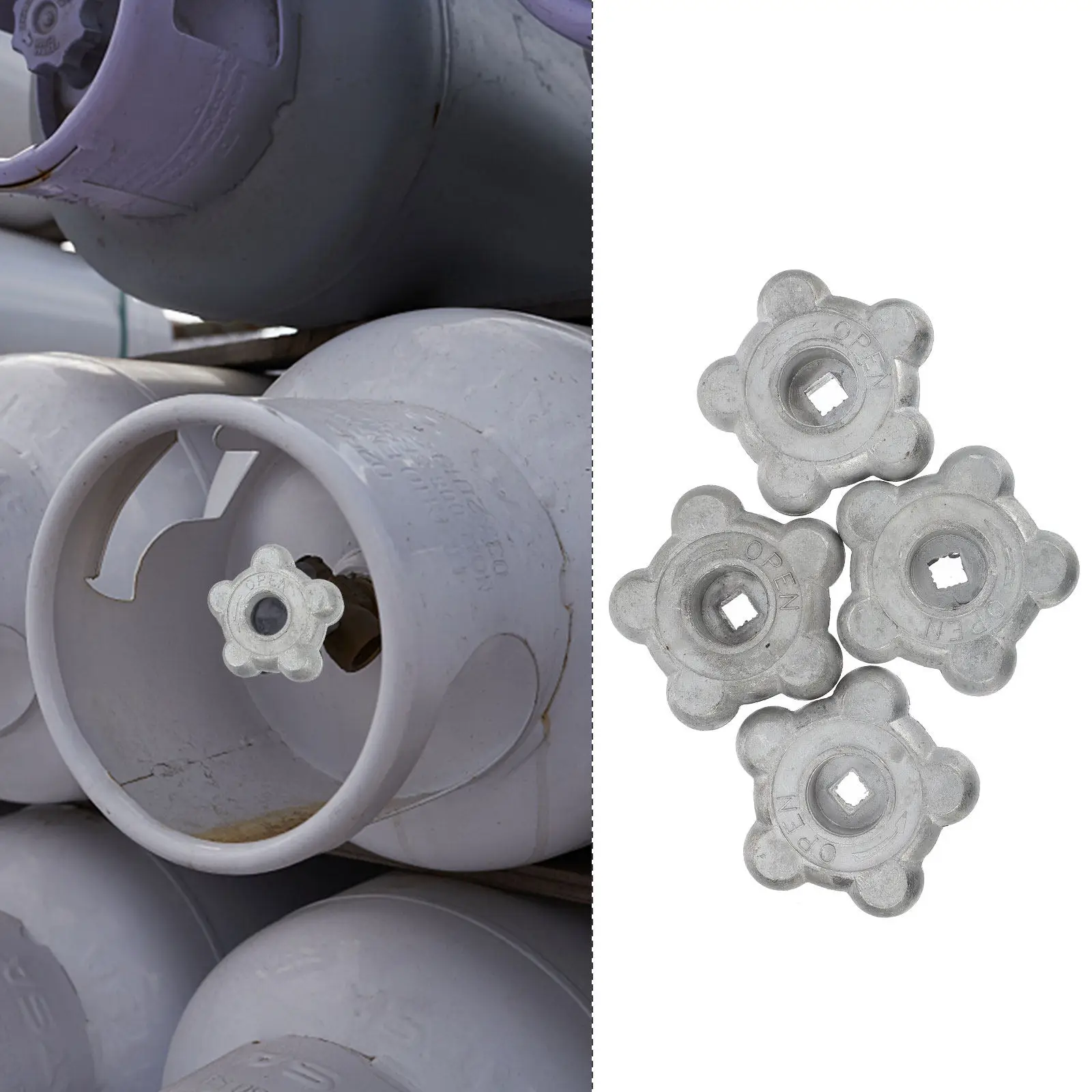 Angle Valve Hand Wheel Handles 4 Pack Thick Universal Shutoff Valve Replacement Fittings