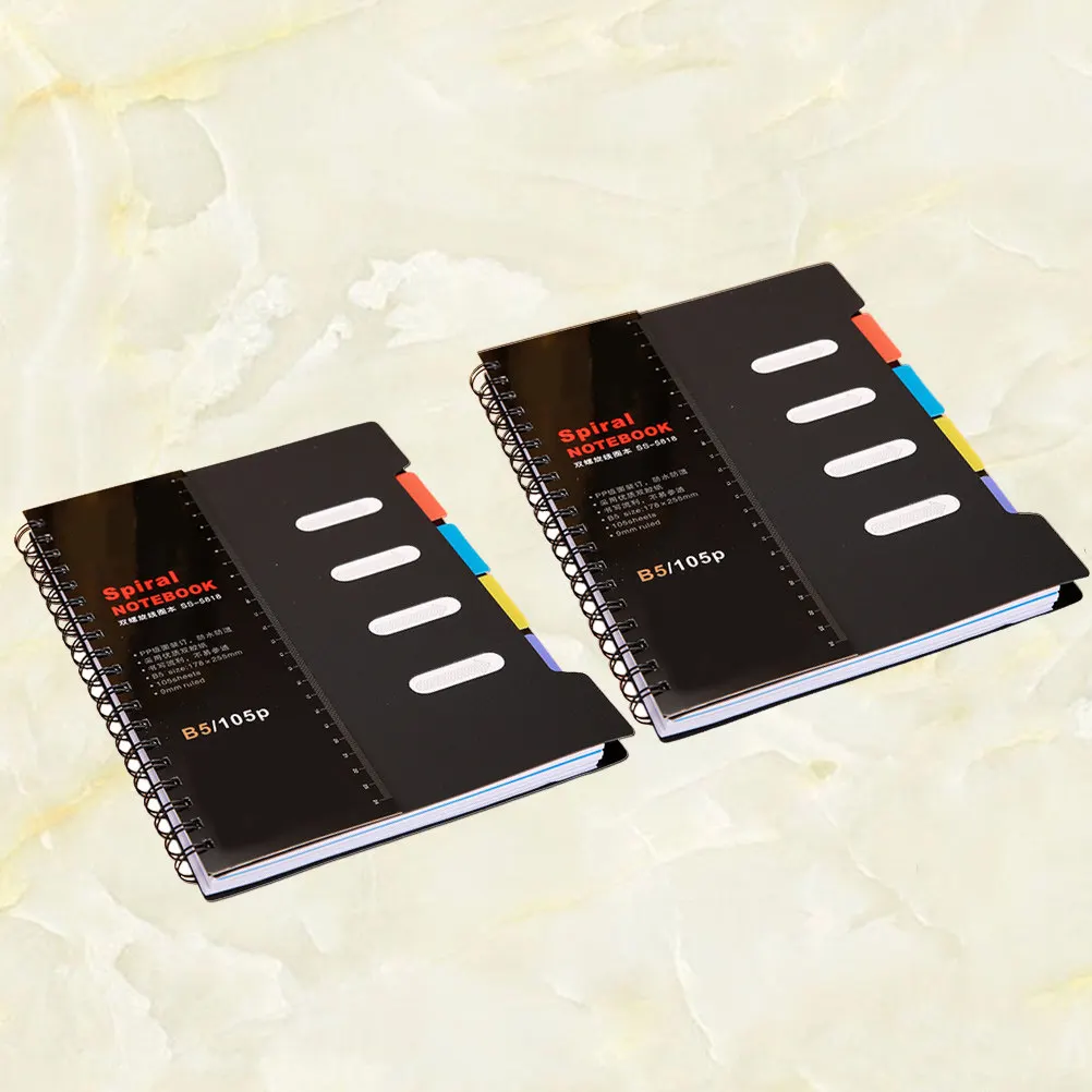 2Pcs Note Paper Book For Planner Notebook College Students School Supplies Cute Spiral Notebooks Coil Mini Memo