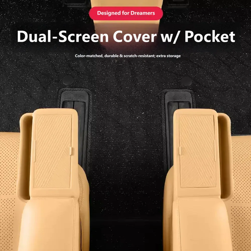 For VOYAH Dreamer 2025-2027 Second row screen protector armrest display screen silicone car interior accessories modification
