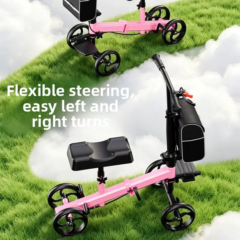 Fracture Knee Scooters Surgery Ankle Walking Aids Knee Scooter Foot Injury Single Leg Sprain Foot Rehabilitation Rollator Walker