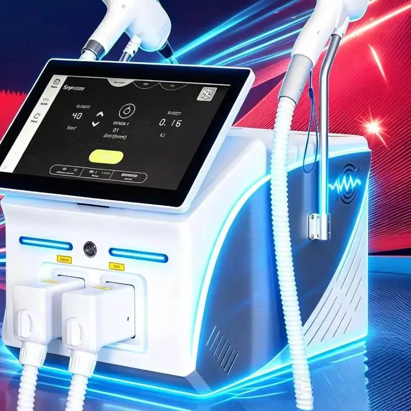 2-in-1 Picosecond Professional  Diode Laser Hair 5000W  Removal Machine  Qswitch ND YAG 1064NM Tattoo Removal Device 6Waves