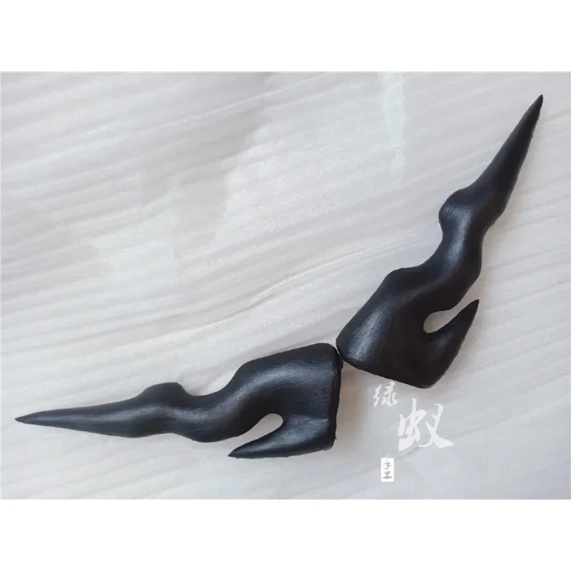 New Game Arknights Liskarm Croissant Cosplay Horns Head Clip Headwear Hairwear Cosplay Props Accessories Hair Clip Halloween