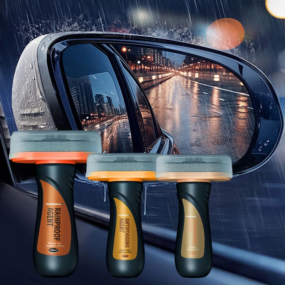 Car Glass Water Repellent Waterproof Rainproof Anti-fog Oil Film Stain Remover Auto Windshield Cleaner Anti-Rain Coating Agent