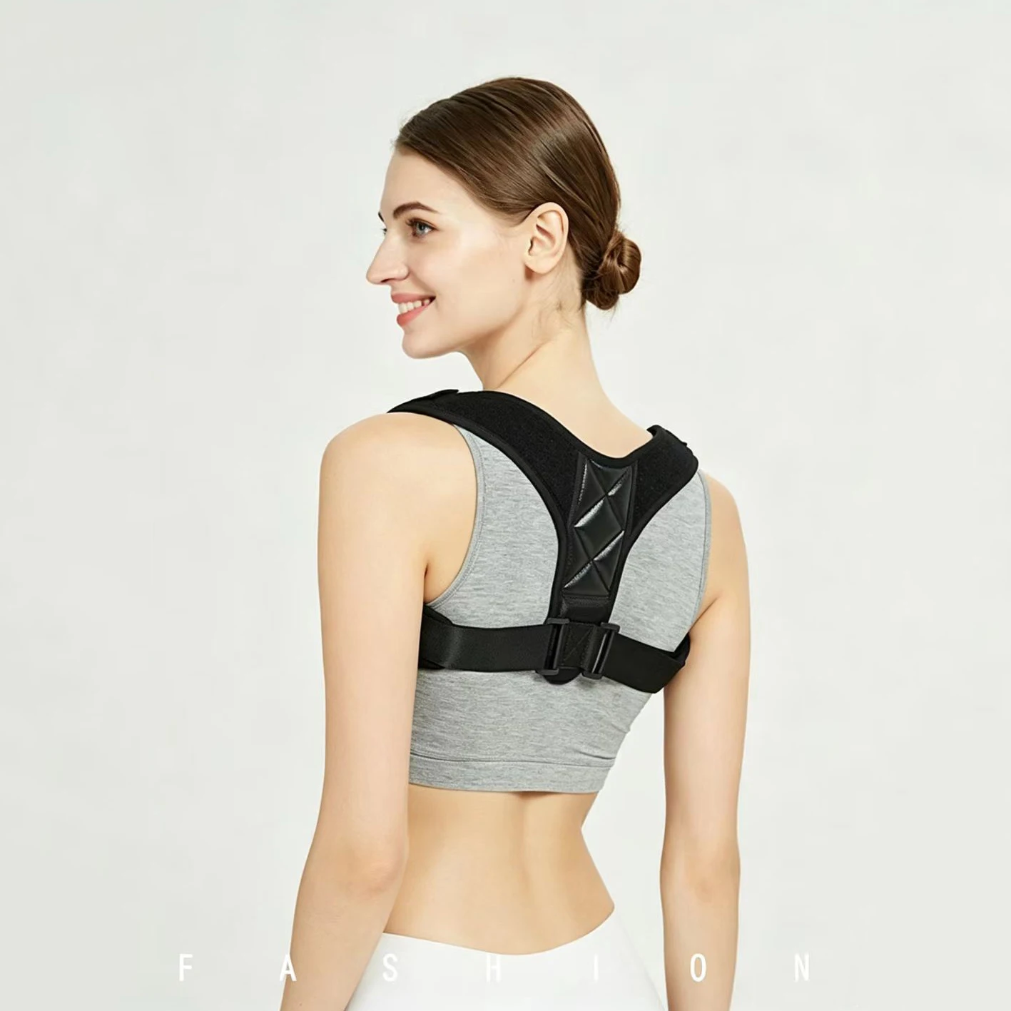 Back Posture Correction Belt Hunchback Corrector Adult Men and Women Sitting Posture Correction Belt Shoulder Straight Back