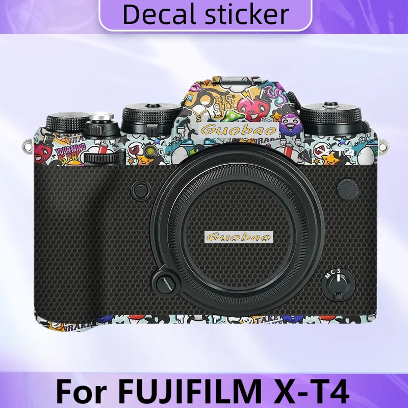 

For FUJIFILM X-T4 Camera Body Sticker Protective Skin Decal Vinyl Wrap Film Anti-Scratch Protector Coat