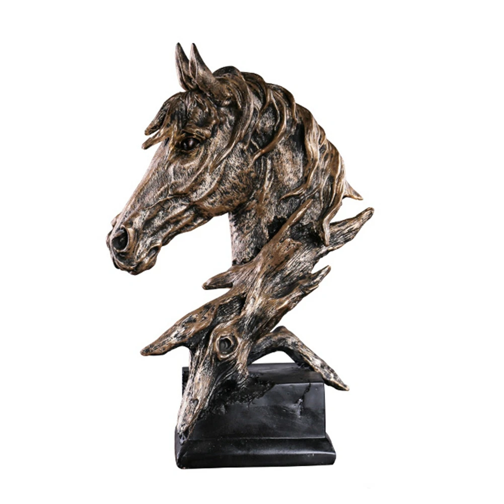 

Sculpture Horse Head Abstract Ornaments Decoration for Home Handcrafts Miniature Model Desk Decor Accessories Statue-B