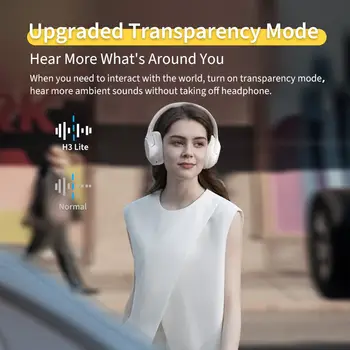 QCY H3 Lite ANC 無線/有線耳機,藍牙 5.3,可折疊頭戴式耳機,HIFI 音質,60 小時續航,雙連接 12 最佳銷售 精細h6 - №12