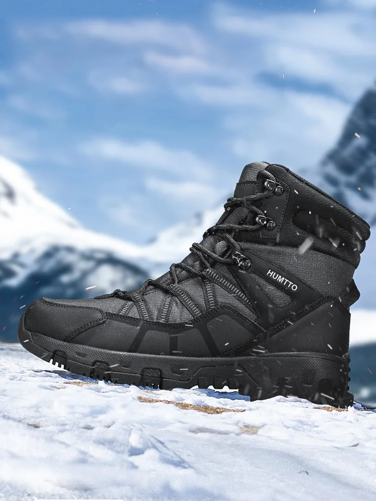 Botas de nieve impermeables outdoor – Lana invierno senderismo - imagen 3