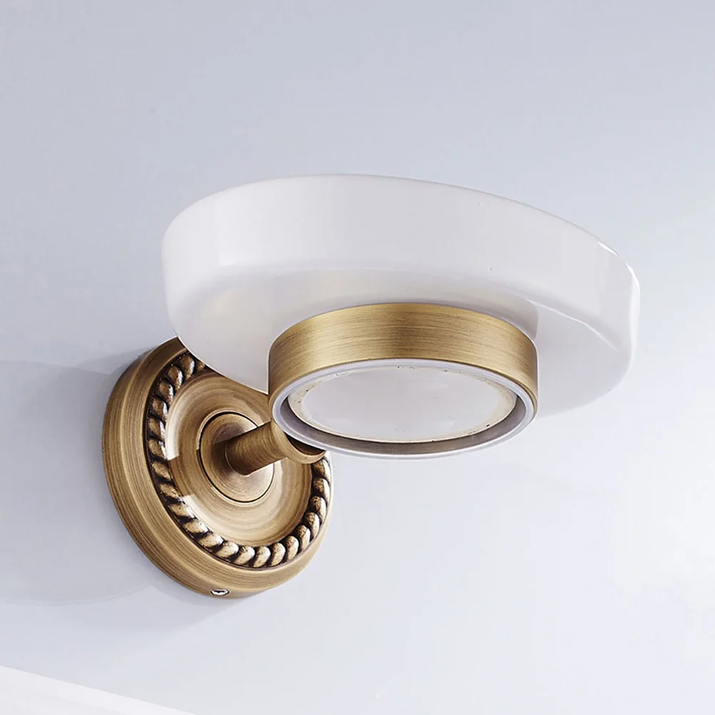 

Copper Bathroom Accessories Soap Dish Holder Brass Wall Mount Single Dish Storage Rack Soap Case for Bathroom Kitchen