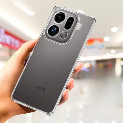 For Oppo Find X9 Pro Transparent TPU Phone Case for FindX9 FIND X9pro Clear Liquid Silicone Soft Cover Protective Back Shell