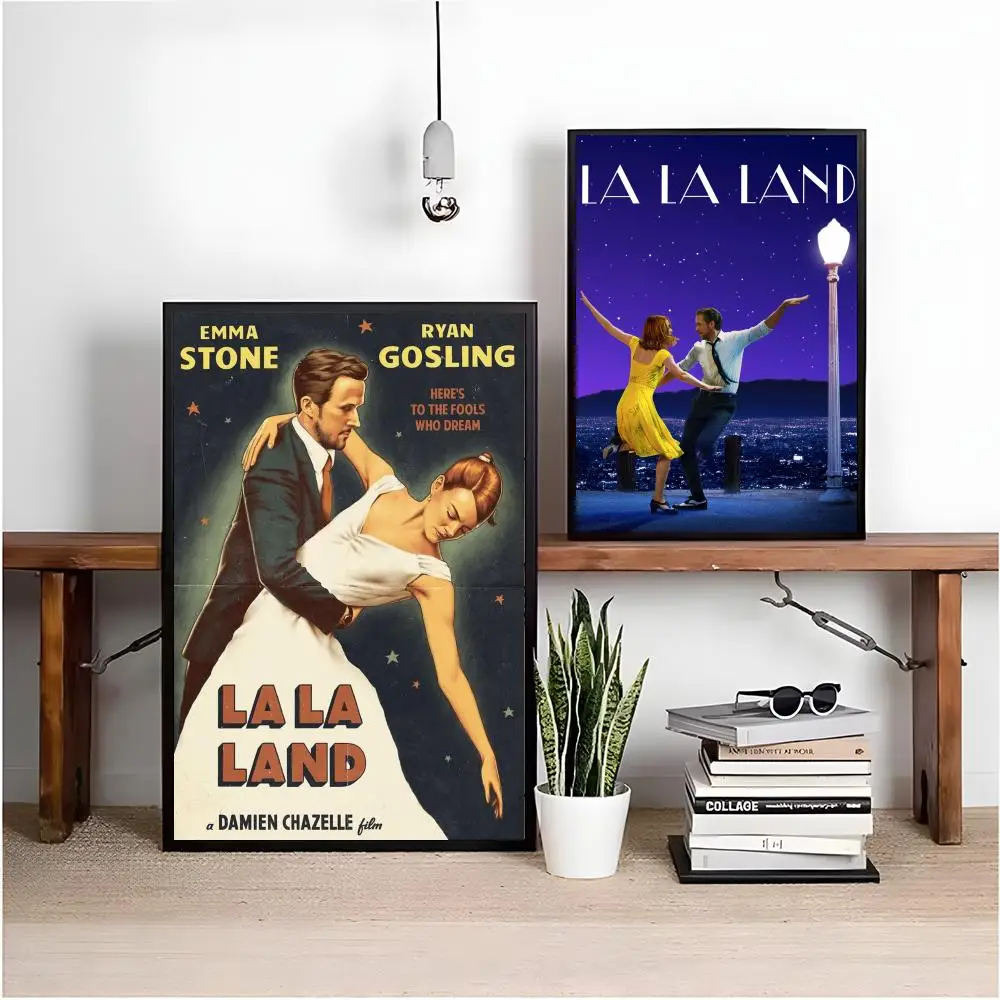 La La L-Land Classic Movie Poster Poster HD Art Sticky Wall Waterproof Home Living Room Bedroom Aesthetic Decoration