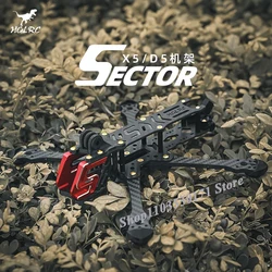 HGLRC Sector X5 D5 FR 5-calowy otwór montażowy silnika M3X16 Rozstaw osi 210 mm Rama Freestyle FPV