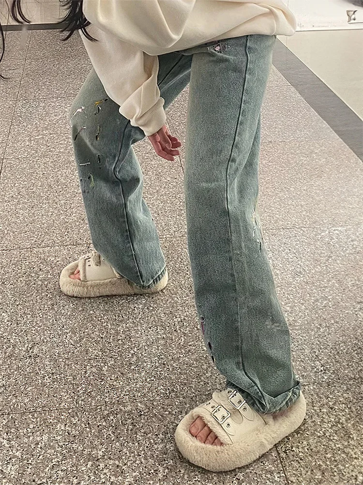 Damesjeans met hoge taille Vakantie Vakantie Reizen Strand Dames Denim Mode Comfortabel Licht Dun Ademend Koel Frisse lucht