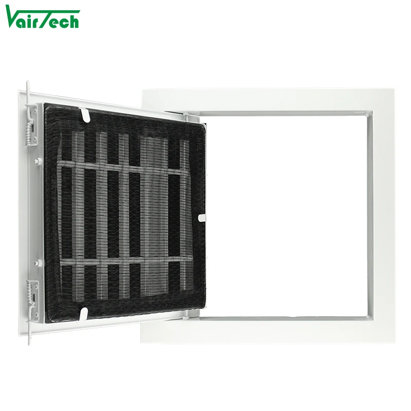 Hotel style ventilation directional ventilation grille with filter