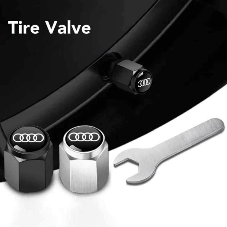 4Pcs Car 3D Aluminum Metal Car Wheel Tire Air Valve Caps Cover For Audi A3 A4 b6 b8 b7 A6 A8 S Line S3 S4 S6 Q3 Q5 Q7 Q8