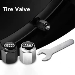 4Pcs Car 3D Aluminum Metal Car Wheel Tire Air Valve Caps Cover For Audi A3 A4 b6 b8 b7 A6 A8 S Line S3 S4 S6 Q3 Q5 Q7 Q8