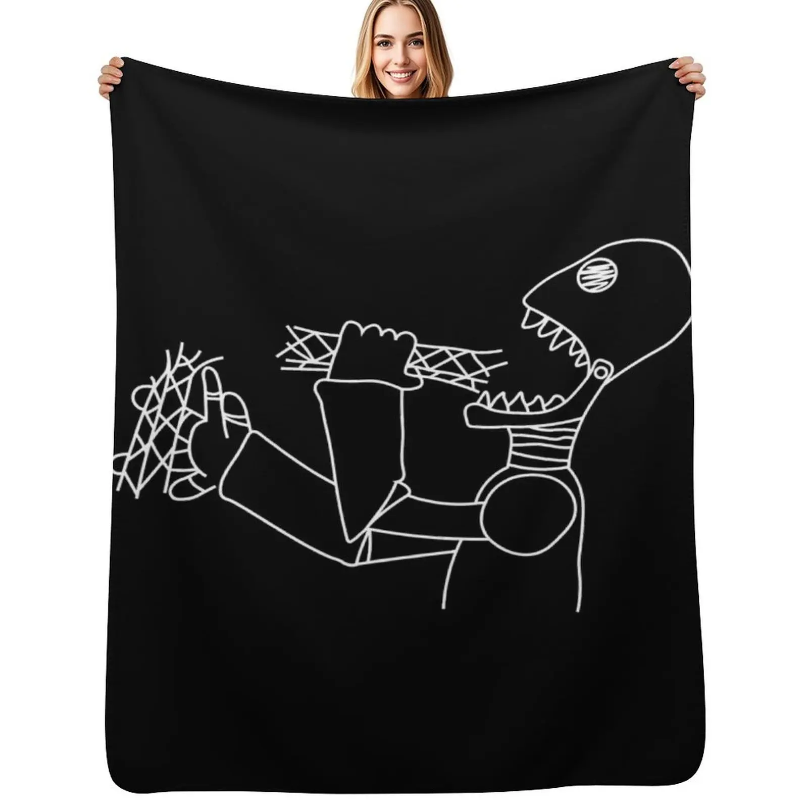 Iron Giant Throw Blanket Soft Home Decor Blanket for Couch Bedroom