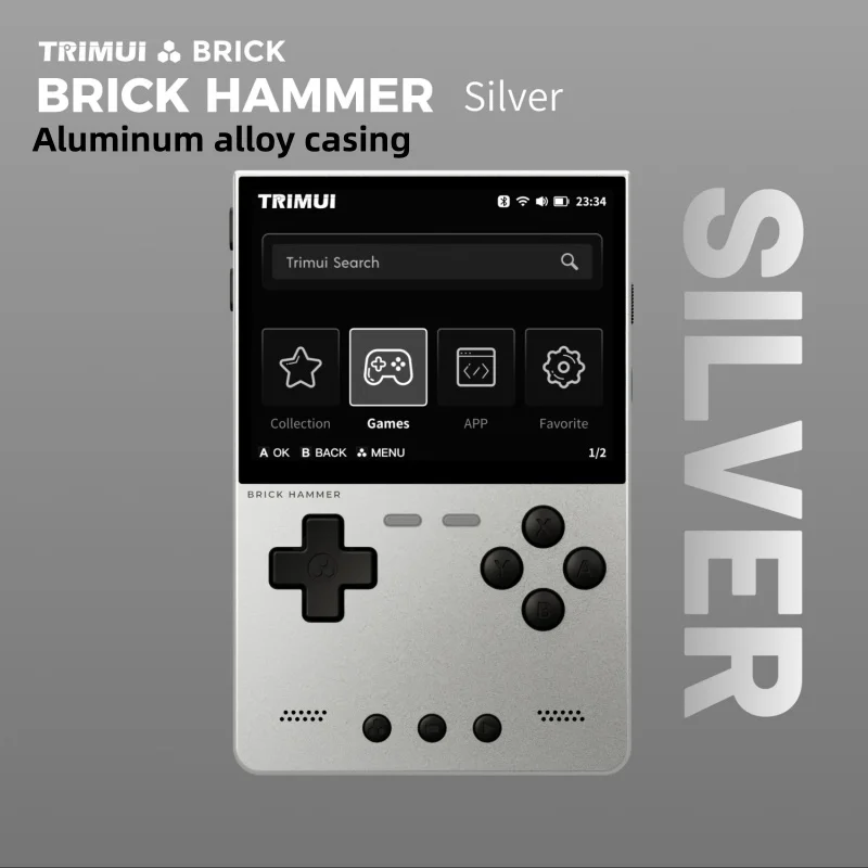 

Горячая ручная игровая консоль TRIMUI BRICK Hammer 3,2-дюймовый экран IPS со светодиодной подсветкой и ЧПУ A133P Linux OS из алюминиевого сплава Keycap Palyer Lighting бесплатно