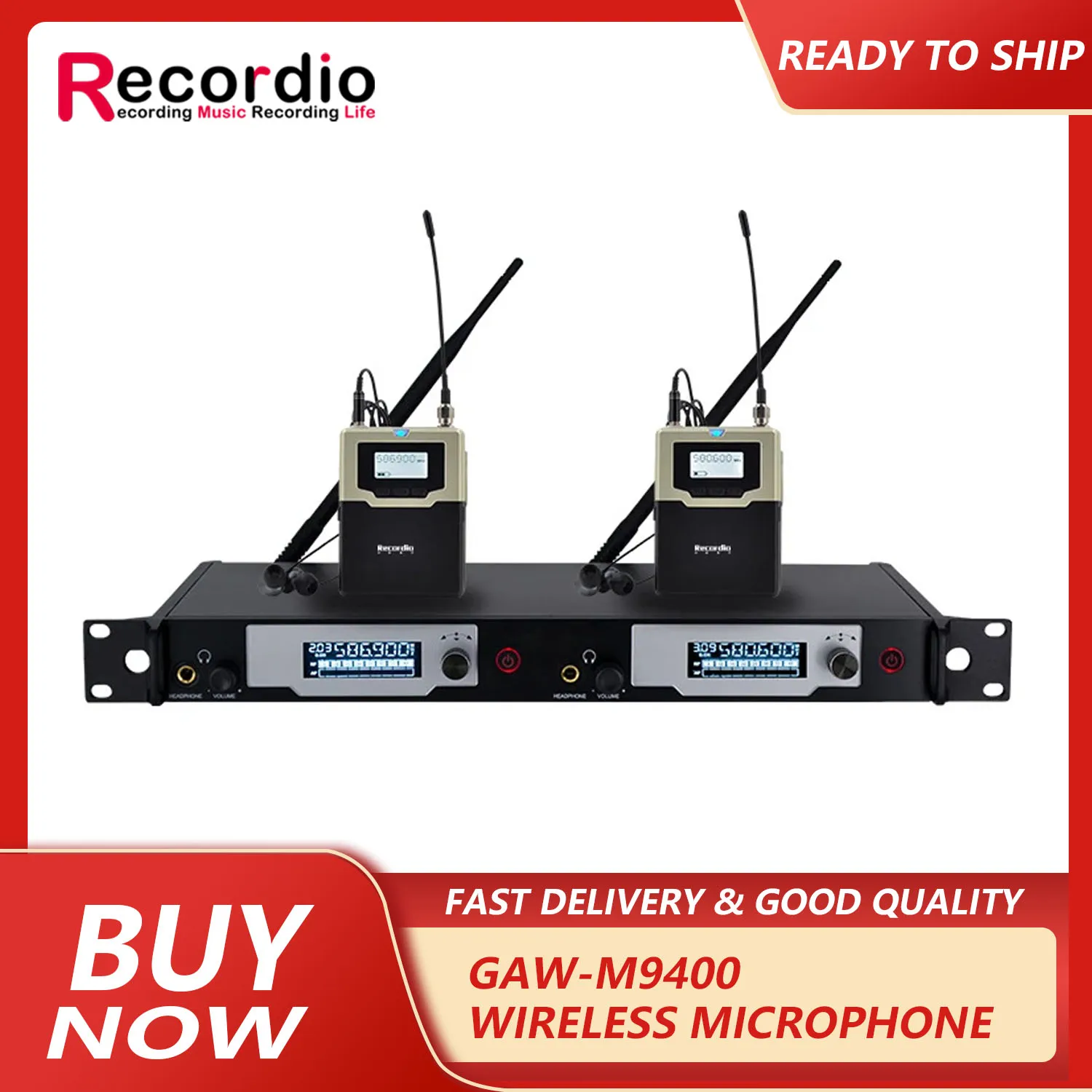 

GAW-M9200 профессиональный беспроводной монитор для сцены, наушники для монитора