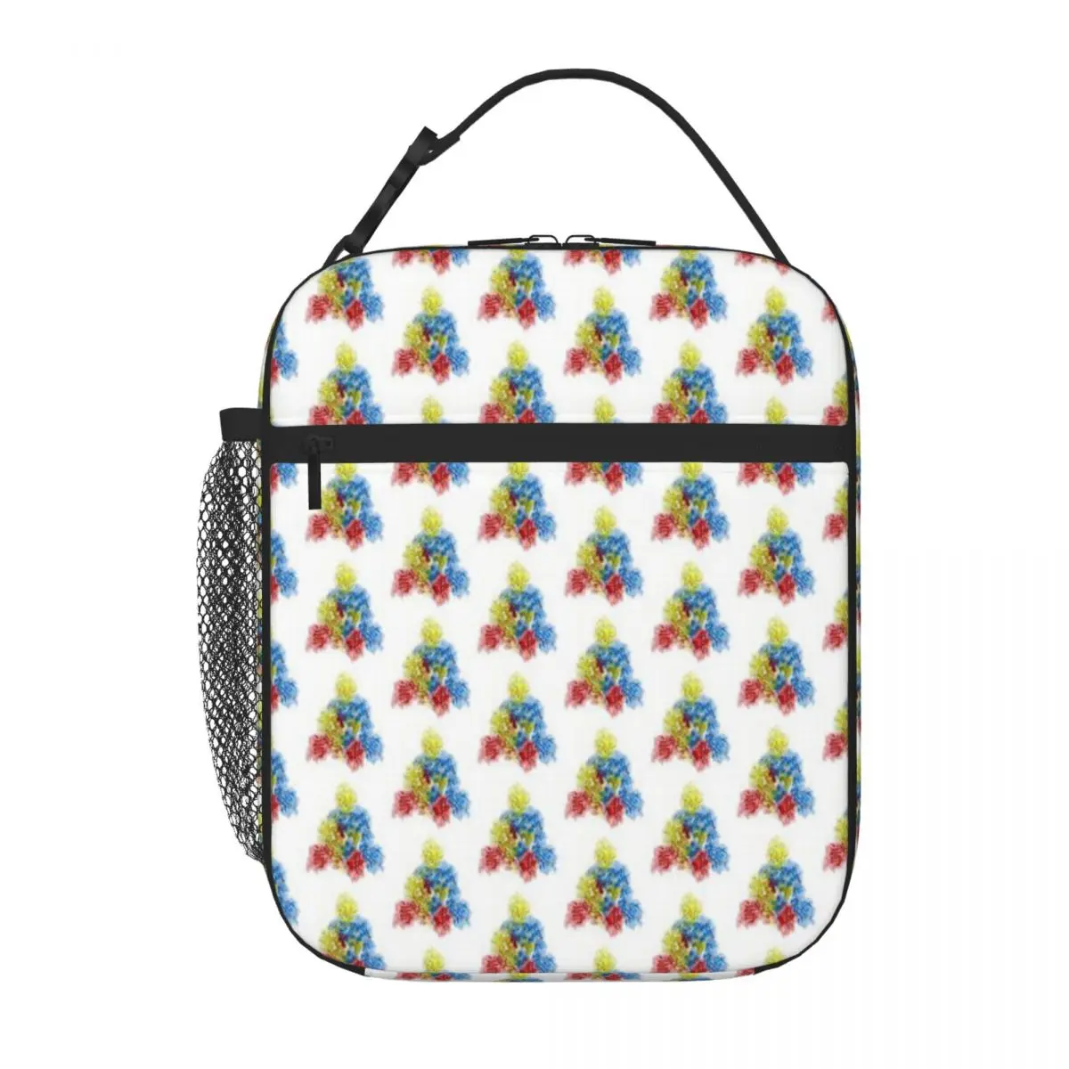 Hot Sale SARS-CoV-2 Spike Protein Top View Double Layer Carry Lunch Bag Camping Meal Reusable Lunch Bag