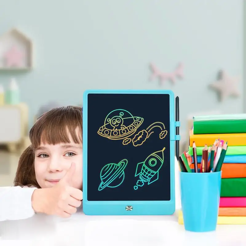 Tavoletta da scrittura per bambini tavolo da disegno per bambini giocattolo da 10 pollici riutilizzabile tavolo da disegno attività giocattoli per l'apprendimento per bambini di 3-8 anni
