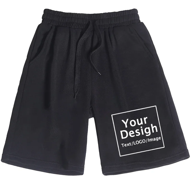 Pantaloncini personalizzati da uomo il tuo Logo stampato pantaloncini da spiaggia con testo fai da te Harajuku pantaloncini sportivi da Jogging