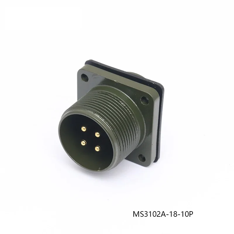 Imagem -06 - Conector do Servo Motor da Aviação 4-core Padrão Militar dos Eua Ms3106a 1810s Ms3102a 18-10p 18-10s Ms5015 4-core Ms3101a Ms3100a