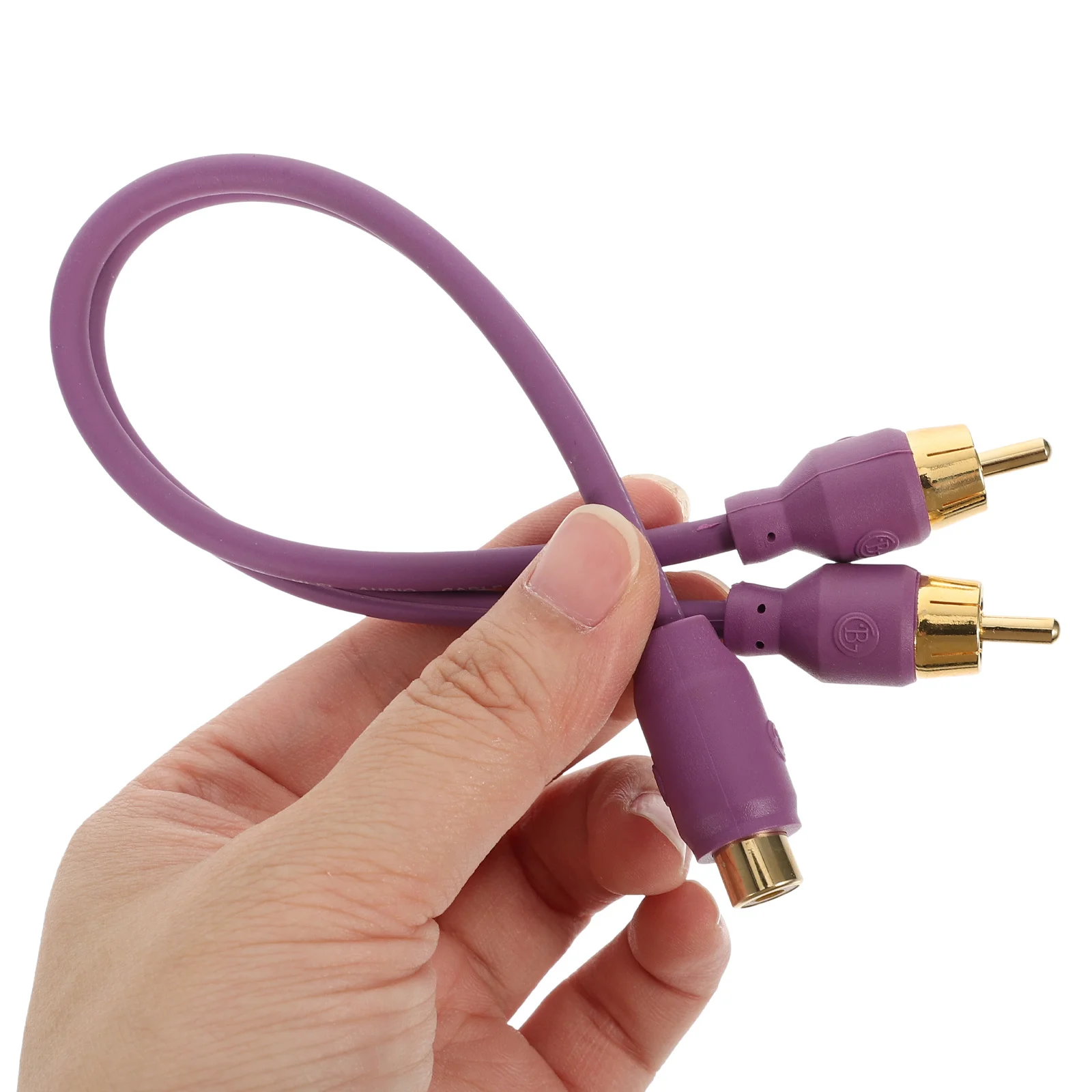 

Amplifier Wire 1 Female to 2 Male Audio Speaker Cable Stable Output Easy Connect Multiple Devices Long Lasting Durable Design