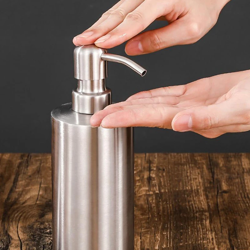 250-550ml Hand Sanitizer Bottle Stainless Steel Hand Wash Dispenser Anti-rust Refillable Washable Reusable Home Bathroom Bottle