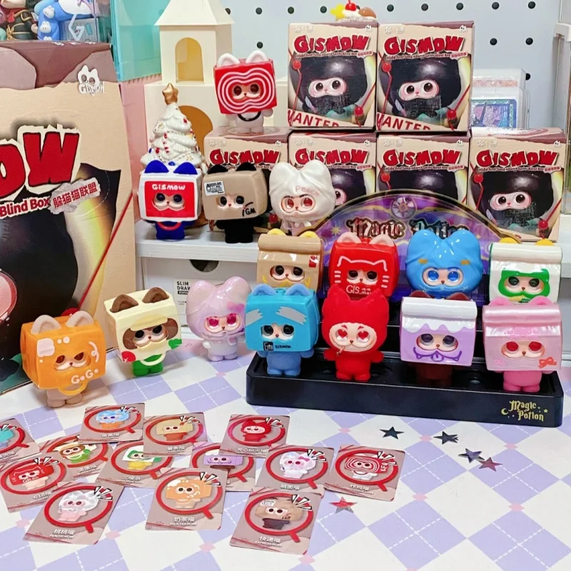 Gismow Blind Box Hide And Seek League Trendy Figurine Rotatable Changeable Posture Cute Desktop Ornament Collectible Gift