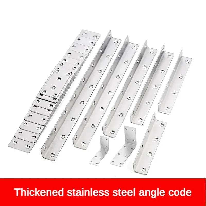 90 Degree Stainless Steel Corner Code Triangle Right Angle Fixing Device Angle Iron Bracket Reinforcement Furniture Wardrobe