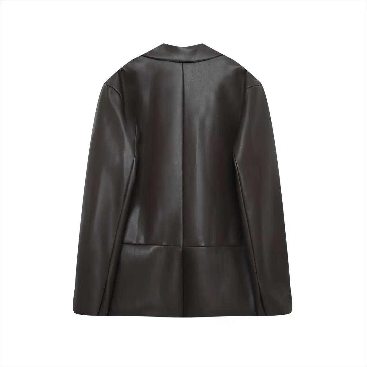 ชุดหนัง JNLEAOG สำหรับผู้หญิง ดีไซน์อเนกประสงค์ ให้ความรู้สึกหรูหรา รุ่นใหม่ล่าสุดสำหรับฤดูใบไม้ร่วง สไตล์ลำลองสำหรับธุรกิจ แขนยาว ผ้าโพลีเอสเตอร์