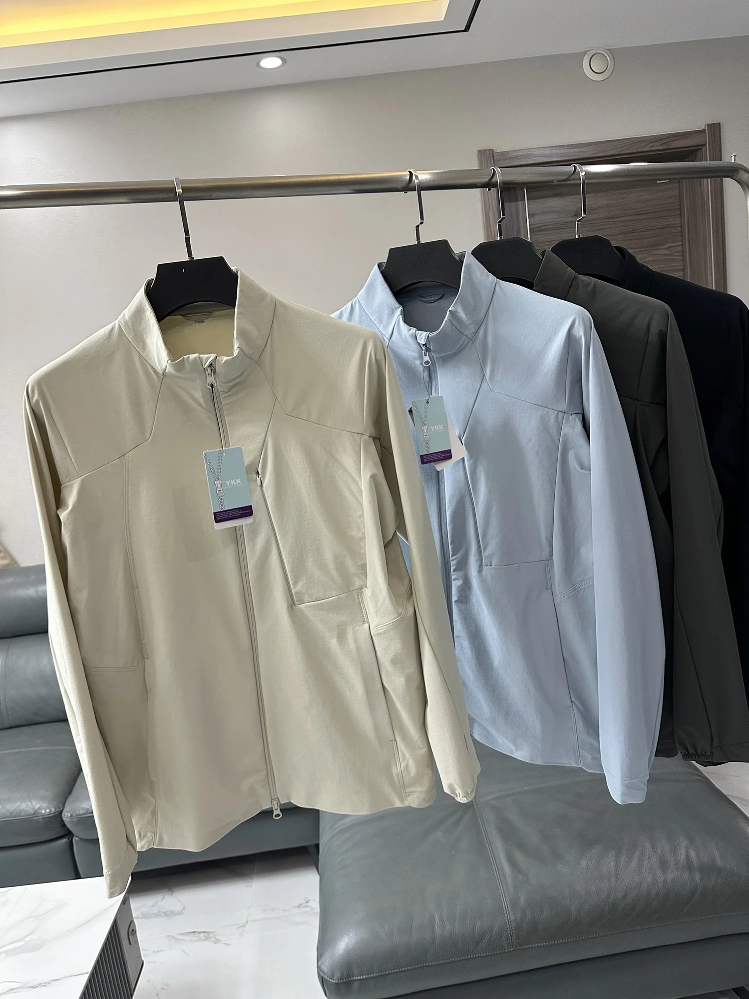 

Мужская куртка Outdoor Sle 3D Tailored с воротником на молнии, легкая, дышащая, модная, весенне-летняя, с защитой от солнца