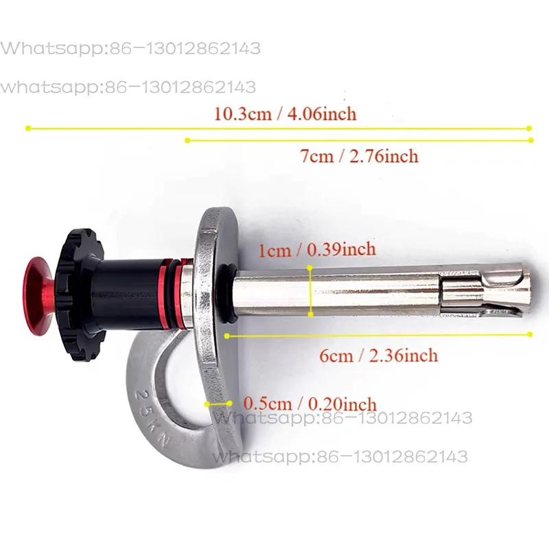 M10 Rock Climbing Expansion Bolt X60 Detachable Anchor Point Quick-Release Spear Nail For Repeated High-Altitude Operations