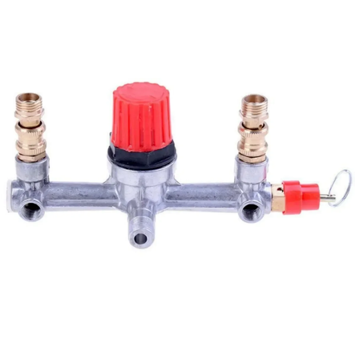 Air Compressor Pressure Valve Switch Control Manifold Regulator Gauges Tools 20mm External Thread