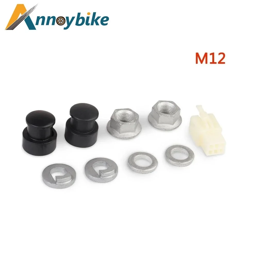 M12 M14 Electric Bicycle Motor Screw Caps Washer Spacer Nut Cover E-bike Axle Scooter Hub Motor Lock Accessories