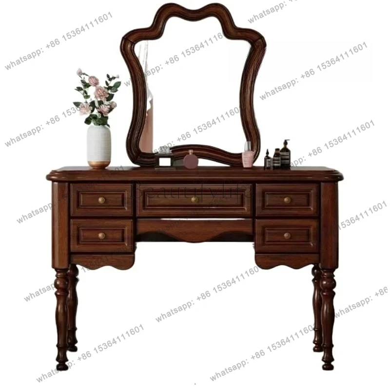 Modern Luxury Wooden Dresser Drawer Sets Nordic Storage Makeup Dressers Bedroom Mirrors Lounge Make Up Tafel House Accessories