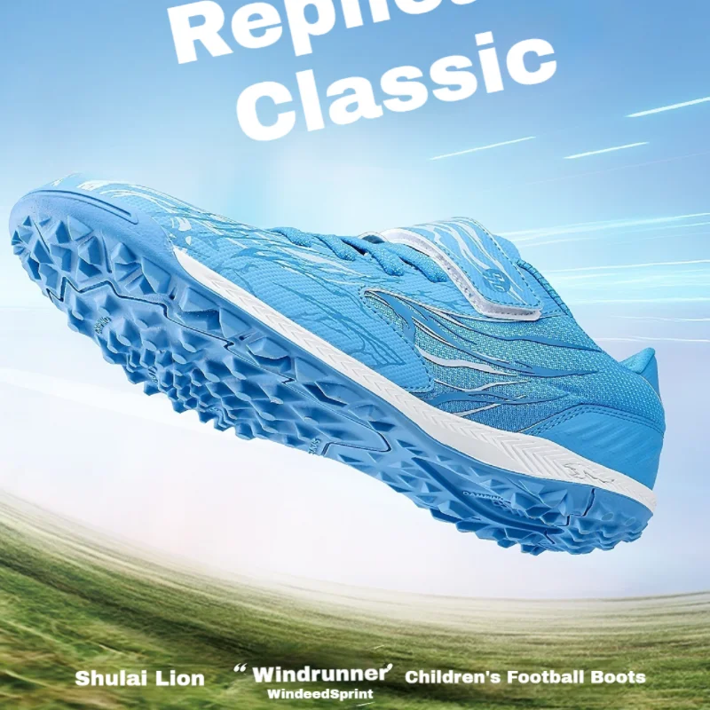 

Футбольные бутсы SUNAIS 2026 для детей, на липучках, для газона (TF), для мальчиков и девочек, дышащие, нескользящие, тренировочные, 835243