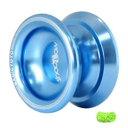 MAGICYOYO T8 Yoyo Aluminum Alloy Metal Yoyo Professional 8 Ball KK Bearing with String Kids Toys Yoyo Christmas Gift Blue