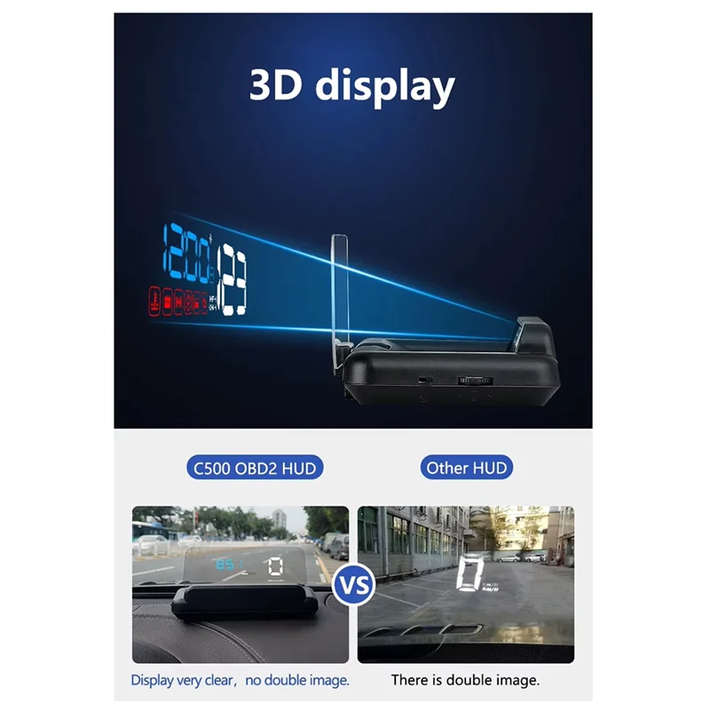 

AUTO Car OBD HUD Head Up Display Windshield Projector Speedometer Smart Digital Water Temp Voltage Speed Meter