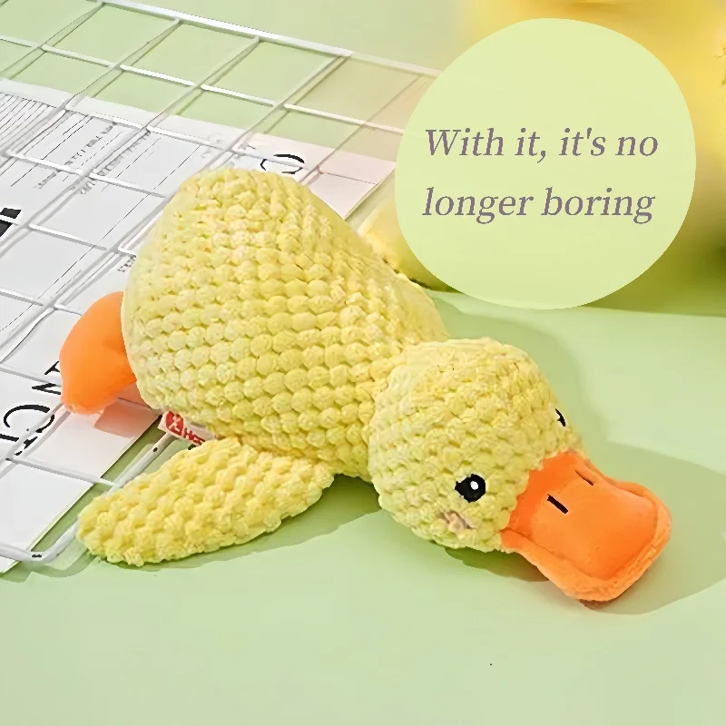 ألعاب مثيرة للاهتمام للحيوانات الأليفة للكلاب ألعاب البط النائم مع صوت Quacking للكلاب الجرو لعبة وسادة ناعمة