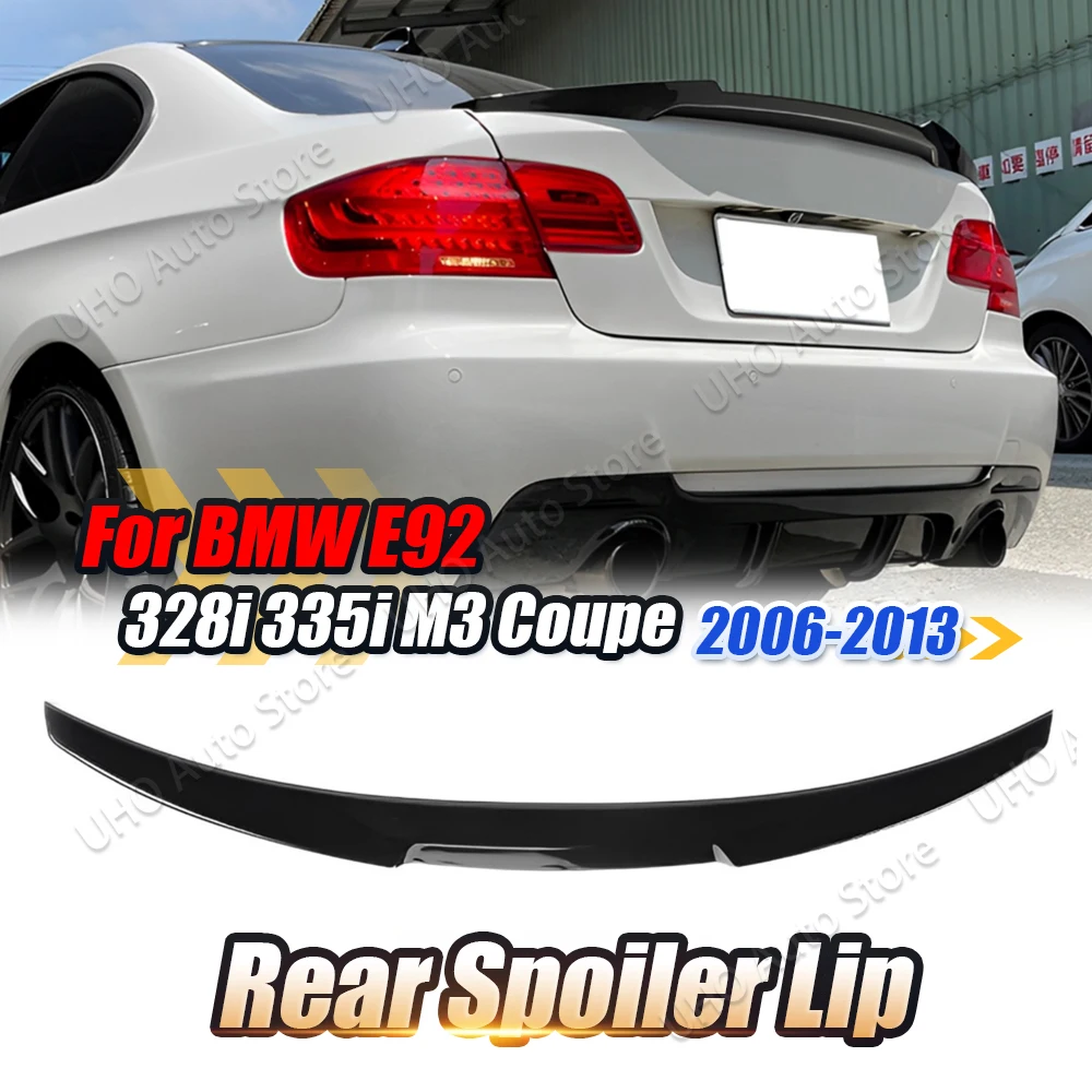 

M4 Style Car Rear Trunk Lip For BMW 3 Series E92 335i 328i 2007 2008 2009 2010 2011 2012 Tail Spoiler Wing Body Kit Gloss Black