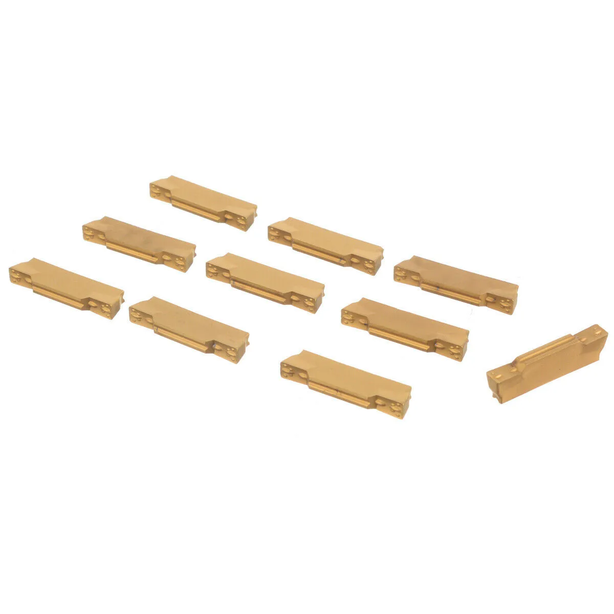 

Versatile MGMN300M Golden Carbide Inserts Blades for Lathe Turning Grooving Tool Pack of 10 for Multiple Applications