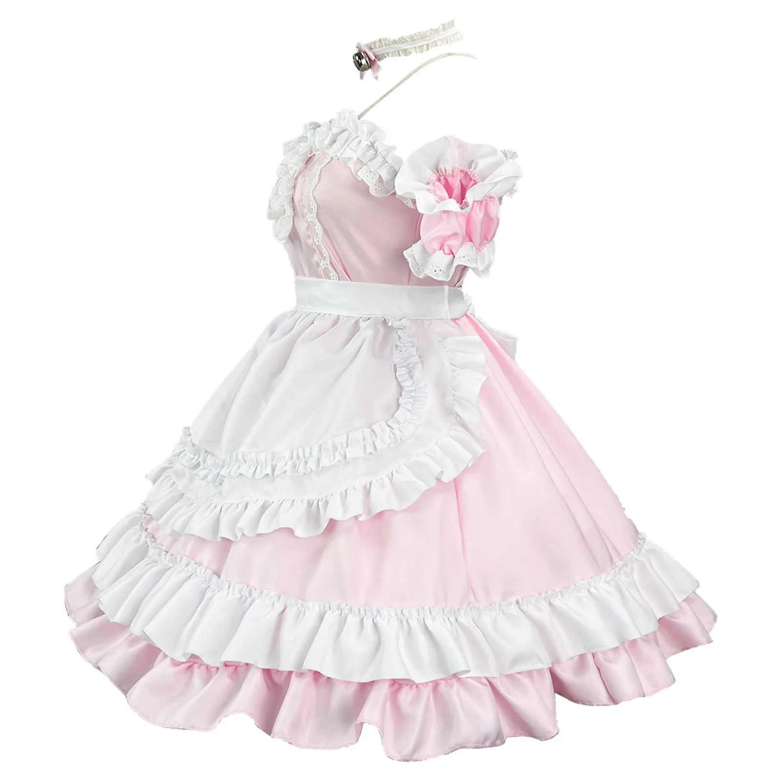 Sweet Lolita Sexy Maid Dress Girl Women Cute Plus Size 5XL Outfit Retro Japanese French Maid Uniform Dress Cosplay Costume