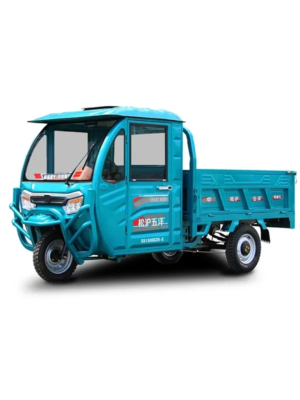 XK National Standard Brand Electric Tricycle Freight Truck King Pull Cargo with Shed Car Oil and Electricity Dual-Use