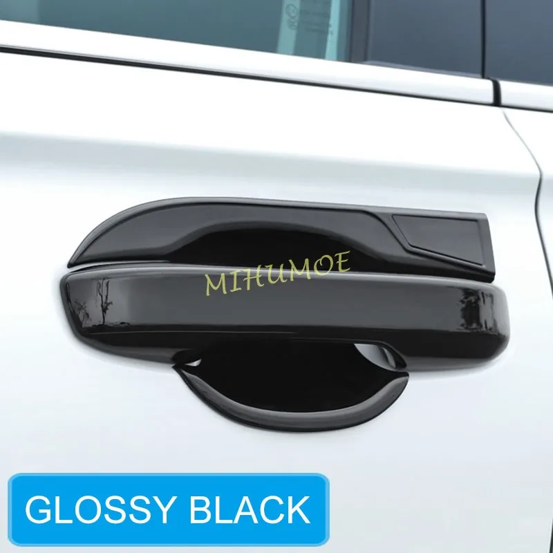 

Glossy Black Car Door Handle Strip Cover + Bowl Cup Surrounds Trims For Honda CRV CR-V 2023 2024 2025