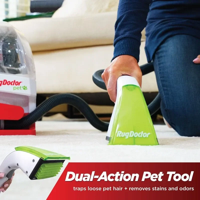 Portable Spot Cleaner, 2X Suction Power, Lightweight Pet Carpet Cleaner Machine, Pro-Grade Power Removes Stains