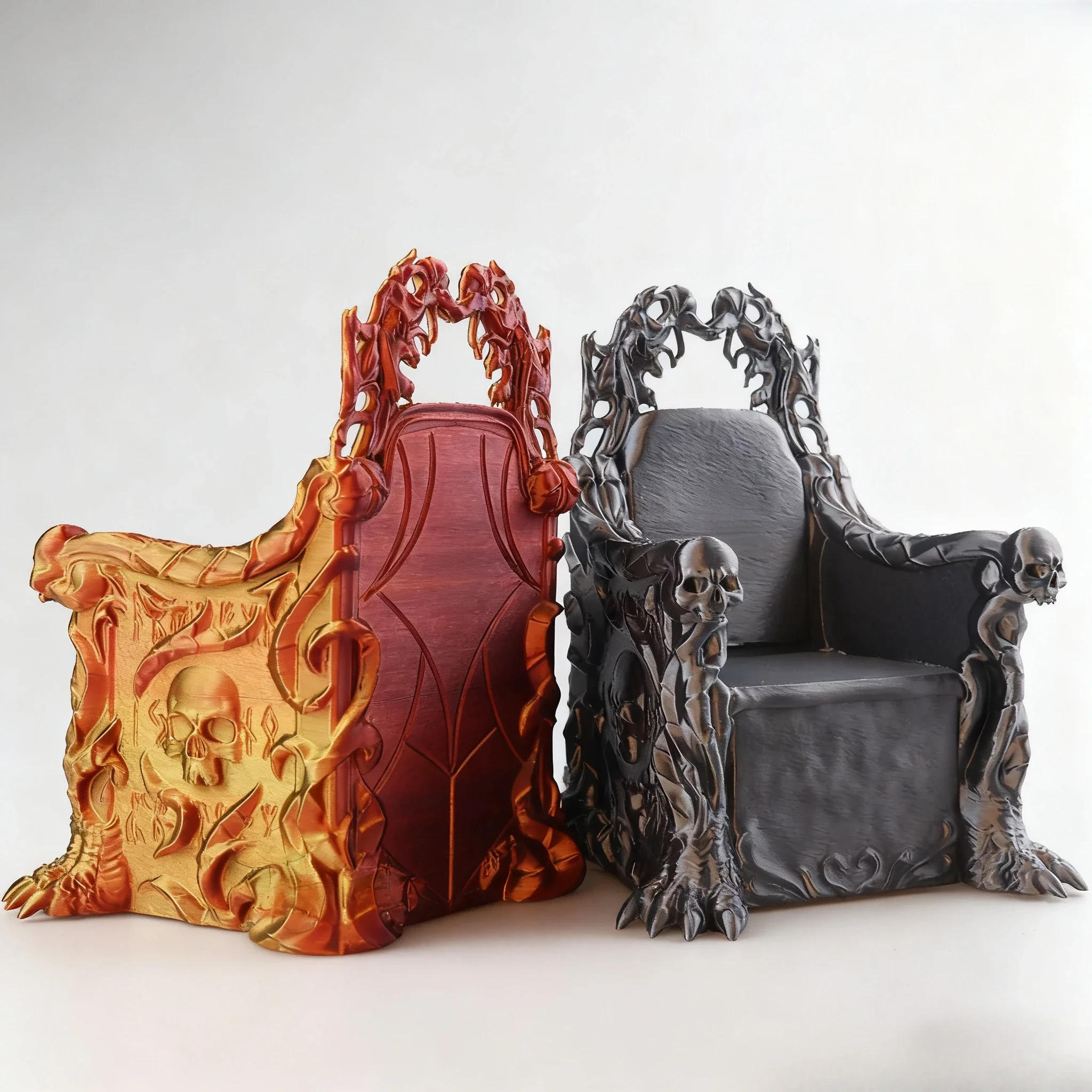 1/12 Premium 3D-gedruckte Actionfigur Thron – künstlerische Kunststoffskulptur, trendiges dekoratives Spielzeug
