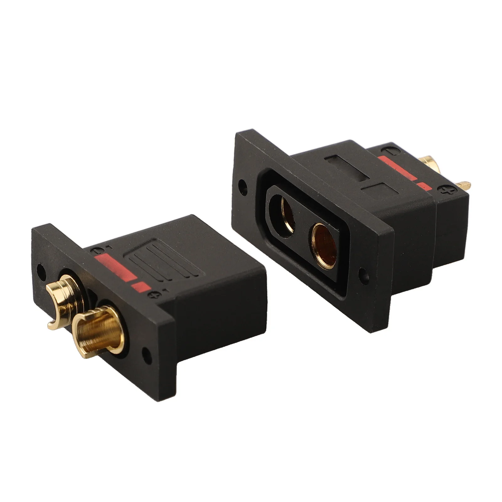 Black Electric Drones High Current Battery Connector Electrical Socket Wire Gauge 8 12AWG Metal Material Copper Plated