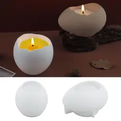 Candle Jar Molds, Silicone Concrete Molds for Candle Holder with Lids, Candle Cup Cement Molds for Candle Making Supplies